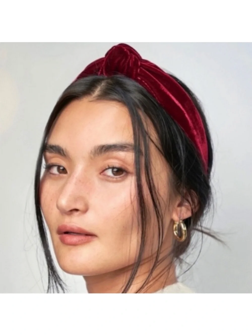 Lele Sadoughi NWOT Maroon Red Velvet Headband